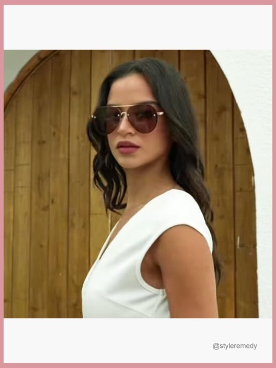 Trendy Oversized Aviator Sunglasses with UV400 Protection main image 4